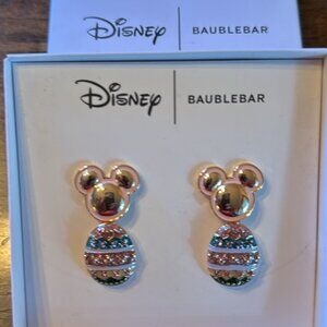 Disney Baublebar Mickey Mouse Easter Egg Dangle Earrings